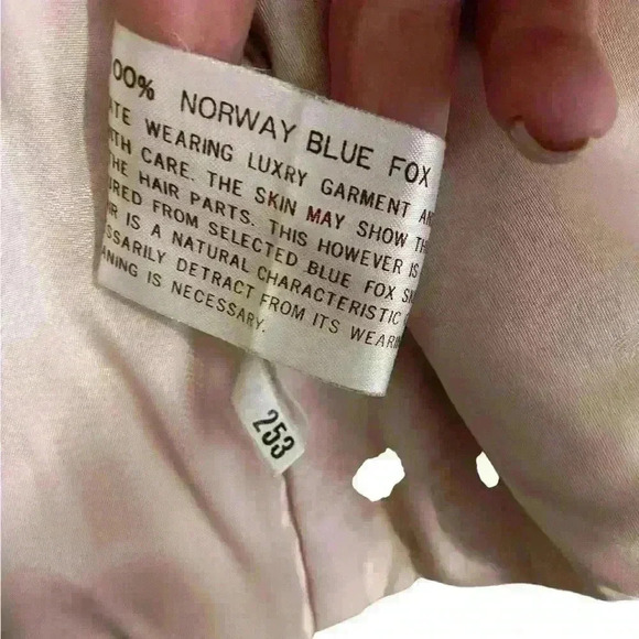 Elam Women’s Vintage Fur Coat 100% Norwegian Blue Fox Size M Luxury Winter Fall - Picture 4 of 13